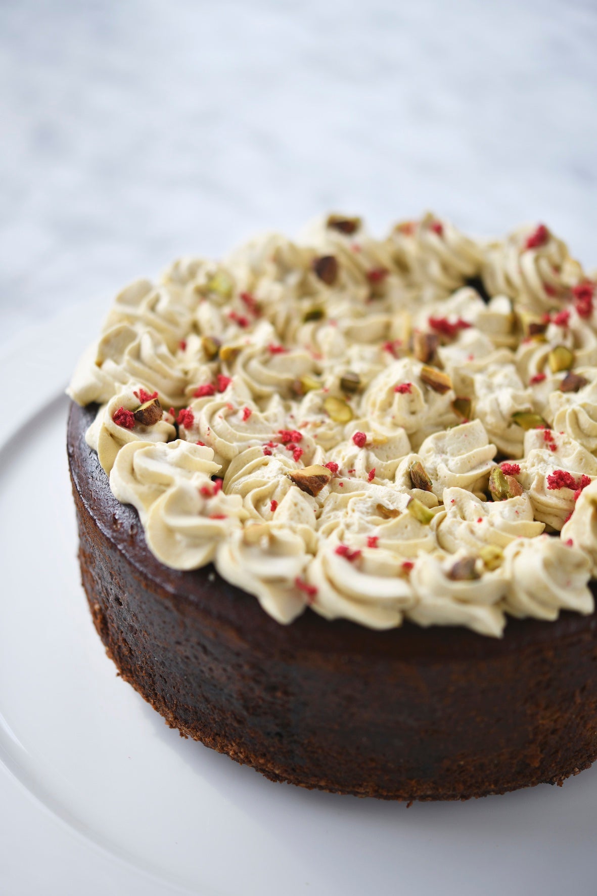 Basque Pistachio Cheesecake