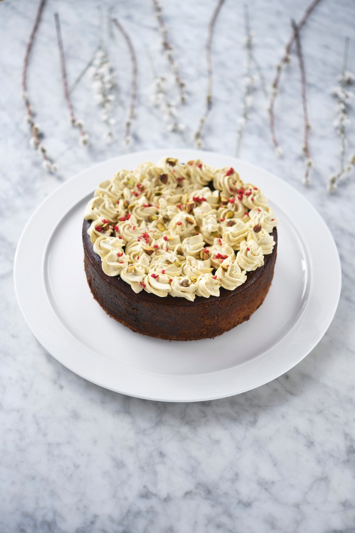Basque Pistachio Cheesecake