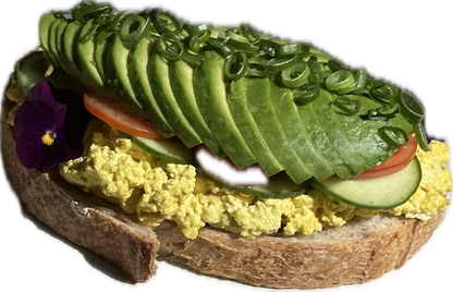 Awokado tost z pastą bezjajeczną